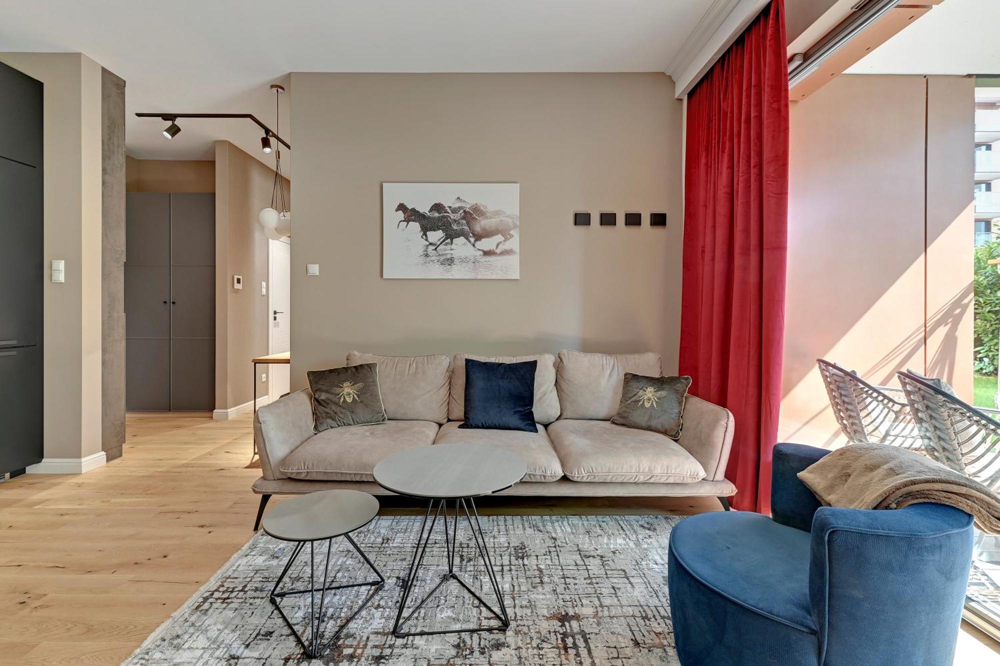 Leilighet Blue Mandarin Riverside Premium Sauna & Gym Gdańsk